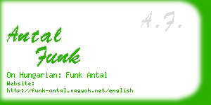 antal funk business card